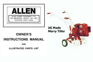 Merry Tiller Instruction Books